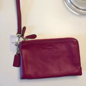 Pink Coach wristlet